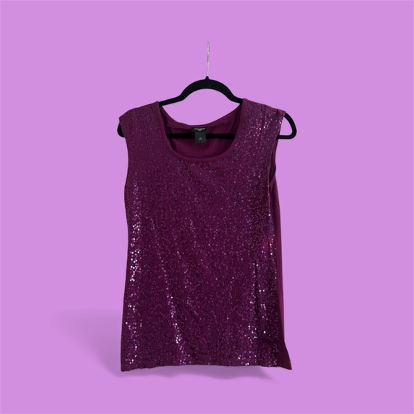 Ann Taylor Magenta Top XS - Picture 1 of 5